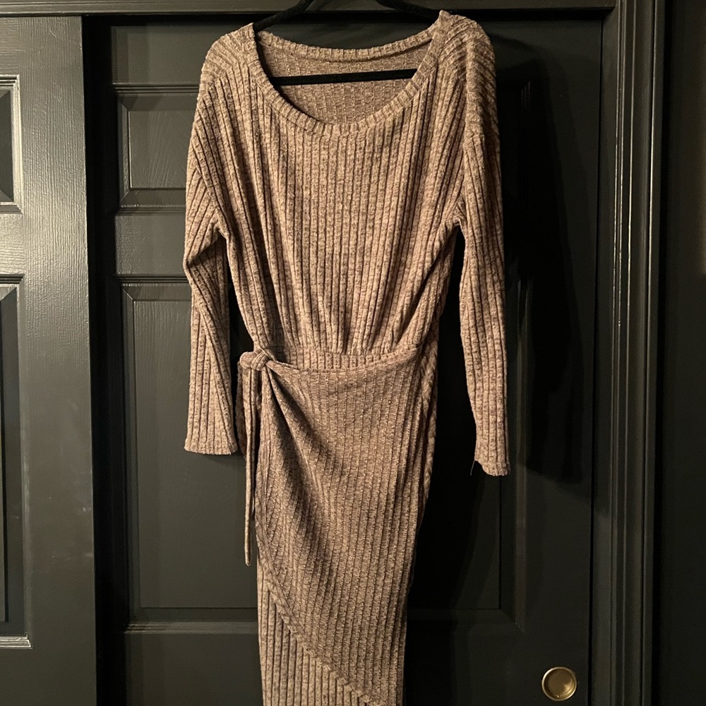 Sweater Wrap dress
